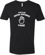 This Is My Social Distance Shirt Adult V-Neck T-Shirt