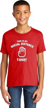 This Is My Social Distance Shirt Kids Soft Style T-Shirt