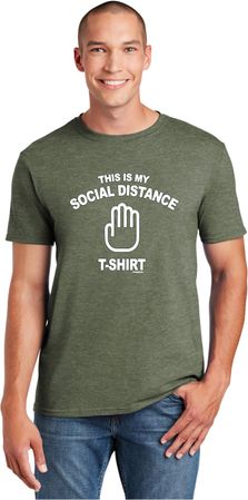 This Is My Social Distance Shirt Soft Style Unisex T-Shirt
