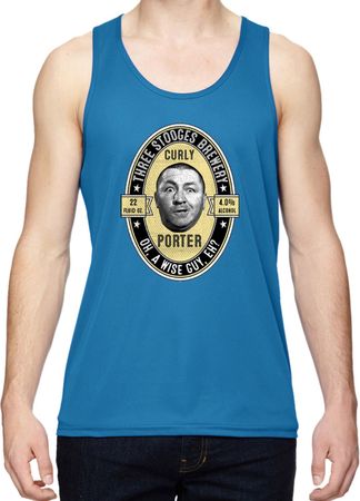 Three Stooges Curly Porter Dry Wicking Tank Top