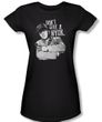 Three Stooges Junior Shirt Give A Nyuk Black Tee T-Shirt