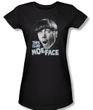 Three Stooges Junior Shirt Moe Face Black Tee T-Shirt