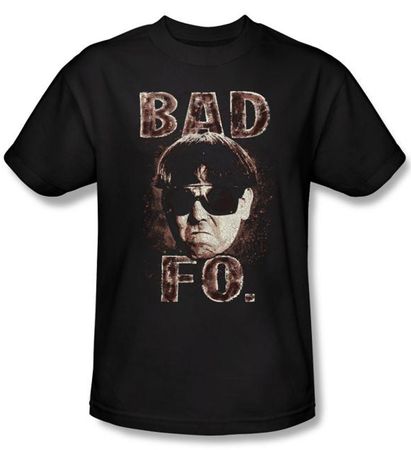 Three Stooges Kids Shirt Bad Moe Fo Funny Black Tee T-Shirt Youth