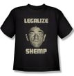 Three Stooges Kids Shirt Legalize Shemp Black Tee T-Shirt