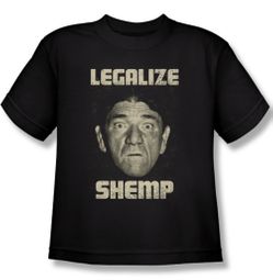 Three Stooges Kids Shirt Legalize Shemp Black Tee T-Shirt
