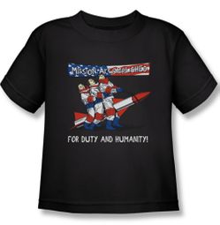 Three Stooges Kids Shirt Mission Accomplished Royal Tee T-Shirt