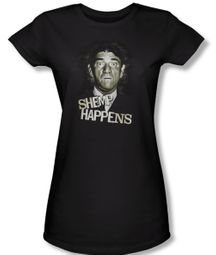Three Stooges Kids Shirt Shemp Happens Black Tee T-Shirt
