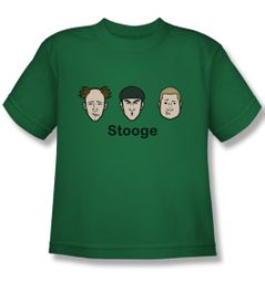 Three Stooges Kids Shirt Stooges Kelly Green Tee T-Shirt