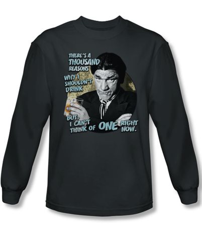 Three Stooges Ladies Shirt Drink Charcoal Tee T-Shirt