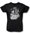 Three Stooges Ladies Shirt Give A Nyuk Black Tee T-Shirt