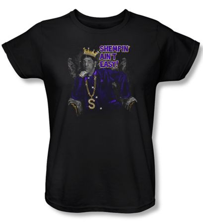 Three Stooges Ladies Shirt Shempin Black Tee T-Shirt