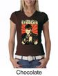 Three Stooges Ladies T-shirt V-neck Viva La Stooges Big Moe Shirt