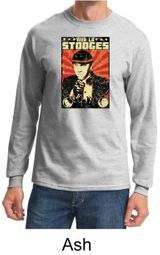 Three Stooges Long Sleeve Shirt Viva La Stooges Big Moe Adult Shirt Three Stooges Long Sleeve Shirt Viva La Stooges Big Moe Adult Shirt