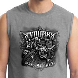 Three Stooges Shirt Bike Week Mens Muscle Tee T-Shirt