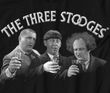 Three Stooges Shirt - Cheers Adult Black Tee
