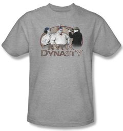 Three Stooges Shirt Dynasty Adult Athletic Heather Tee T-Shirt