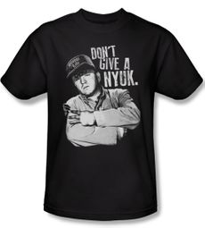 Three Stooges Shirt Give A Nyuk Adult Black Tee T-Shirt