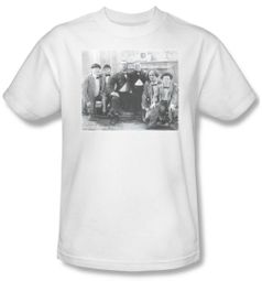 Three Stooges Shirt Hello Adult White Tee T-Shirt