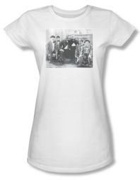 Three Stooges Shirt Juniors Hello White Tee T-Shirt