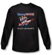 Three Stooges Shirt Mission Accomplished Royal Long Sleeve Tee T-Shirt