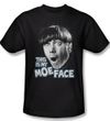 Three Stooges Shirt Moe Face Adult Black Tee T-Shirt
