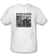Three Stooges Shirt Never Scared Adult White Tee T-Shirt