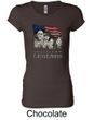 Three Stooges Shirt Rushmorons Ladies Longer Length Tee T-Shirt