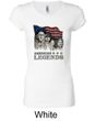 Three Stooges Shirt Rushmorons Ladies Longer Length Tee T-Shirt