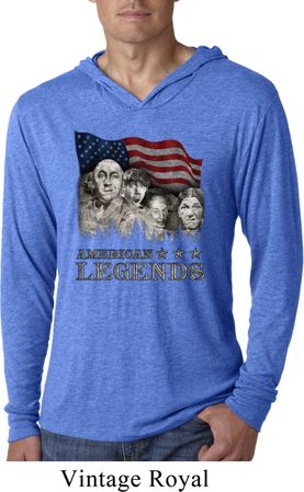 Three Stooges Shirt Rushmorons Lightweight Hoodie Tee T-Shirt