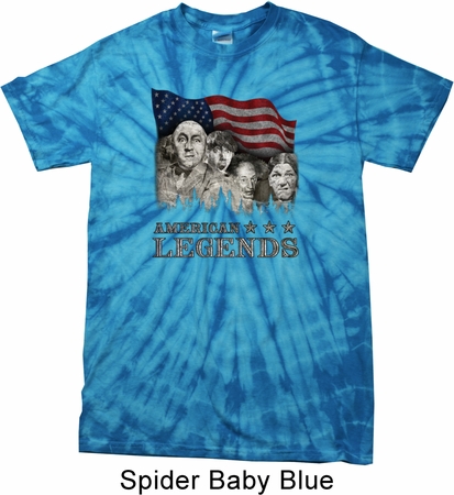 Three Stooges Shirt Rushmorons Spider Tie Dye Tee T-shirt