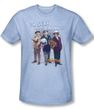Three Stooges Shirt Sexy Adult Heather Light Blue Tee T-Shirt