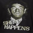 Three Stooges Shirt Shemp Happens Adult Black Tee T-Shirt