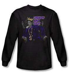 Three Stooges Shirt Shempin Black Long Sleeve Tee T-Shirt