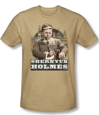 Three Stooges Shirt Shemyuk Holmes Adult Heather Sand Tee T-Shirt