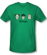 Three Stooges Shirt Stooges Adult Heather Kelly Green Tee T-Shirt