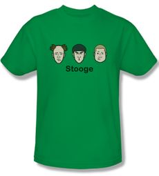 Three Stooges Shirt Stooges Adult Kelly Green Tee T-Shirt