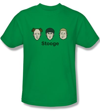 Three Stooges Shirt Stooges Adult Kelly Green Tee T-Shirt