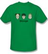 Three Stooges Shirt Stooges Adult Kelly Green Tee T-Shirt