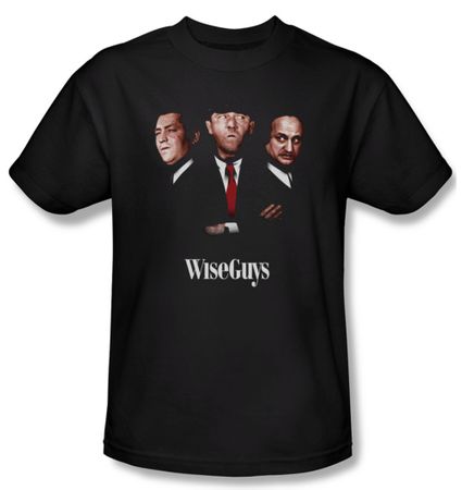 Three Stooges Shirt Wiseguys Adult Black Tee T-Shirt