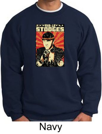 Three Stooges Sweatshirts Funny Viva La Stooges Big Moe Sweat Shirts