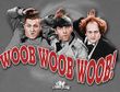 Three Stooges T-shirt Funny Woob Woob Woob Adult Grey Tee Shirt