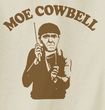 Three Stooges T-shirt Moe Cowbell Adult Funny Natural Tee Shirt