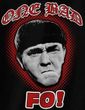 Three Stooges T-shirt Moe One Bad Mo Fo Adult Funny Black Tee Shirt