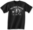Three Stooges T-shirt Opening Credits Adult Black Tee Shirt