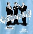 Three Stooges T-shirt Who Threw That Pie Adult Funny Blue Tee Shirt