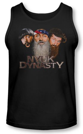 Three Stooges Tank Top NYUK Dynasty Black Tanktop