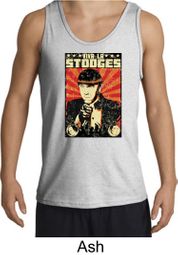 Three Stooges Tank Top Viva La Stooges Big Moe Adult Tanktop Three Stooges Tank Top Viva La Stooges Big Moe Adult Tanktop