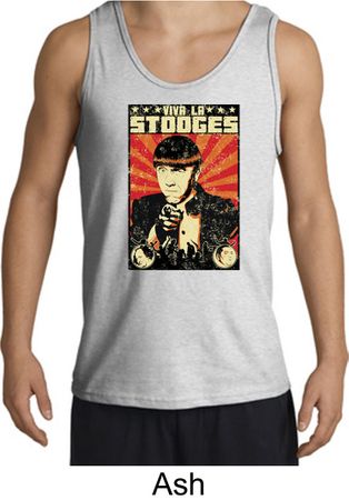 Three Stooges Tank Top Viva La Stooges Big Moe Adult Tanktop