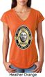 Three Stooges Tee Curly Porter Ladies Tri Blend V-neck
