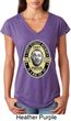 Three Stooges Tee Curly Porter Ladies Tri Blend V-neck